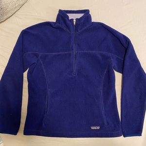 Navy / Purple Patagonia Synchilla Fleece